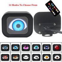 2 Devil's Eye Headlights, 2-Inch Dynamic LED Motorcycle Headlight Devil's Eye 12/36V, With Remote Control 14 Adjustable Eye Maps