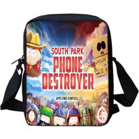 South Park multifunctional cartoon large capacity shoulder bag, the perfect gift for boys and girls on school birthdays