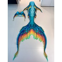 In Stock!Big Mermaid Tail For Swimming Adult Swimmable Swimsuit Can Add Monofin For Free Diving Model Photoshooting Dress