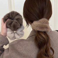 Autumn/Winter Plush Large Hair Rope For Women Exquisite Simulation Mink Headband Scrunchies Fashion Hair Accessories Korean INS