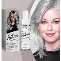Silver Hair Color Spray Washable Tint Covering Gray Hair Nourishing Party Cosplay Halloween Christmas Temporary Hair Dye Spray