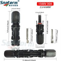 10/5 Paare 1500V 30a oder 50a wasserdichter Kabelst ecker Elektrisches Solar kabel für PV-Stecker und Buchse für 2.5/ 4/6/10 mm2
