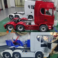 770S RC Trailer Tamiya 1/14 6X6 RC Truck Openable Version with Light and Sound System Remote Control Dump Truck Truck Model Toy