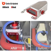 BEVINSEE Aluminium Coolant Reservoir with cap for Toyota 4Runner 2010-2024, Replace for 16470-31050, Car Accessories