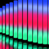 LED Foam Glow Sticks, Foam Light up Sticks Glow Sticks Bulk with 3 Modes Flashing Glow in the Dark Party Supplies for Weddings,