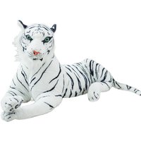 30-120cm Cute White Tigers Plush Toys Simulation Tigers Stuffed Dolls Baby Pillow Plush Kid Toys Gift