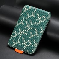 Card Storage Luxury Slot Faux Leather Magnet Stand RFID Mobile Phone Wallet Magnetic Card Holder For iPhone & Samsung Series