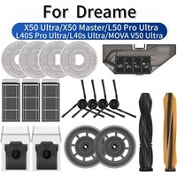 For Dreame X50 Ultra/X50 Master/L50 Pro Ultra/L40S Pro Ultra/L40s Ultra/ V50 Ultra Accessories Brush Filter Mop Cloth Dust Bag