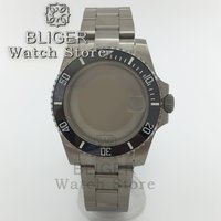 BLIGER 40mm Titanium Watch Case Watch Strap Sapphire Fits NH34 NH35 NH36 ETA2824 PT5000 Movement For SUB GMT Watches Accessories