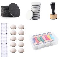 Round Domed Foams Mini Ink Blending Tools Sanding Disks Stackable Jars for DIY Paper Card Inking Stamping Applicators 2025 New