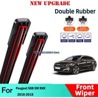 2PCS Car Wiper For Peugeot 508 SW RHX 2010-2018 Front Wiper Blades Brushes Auto Accessories 2014 2015 2016 2017