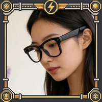 PCPZ AR Glasses Enduring Endurance AI Real-time Translation 3000W HD Shooting IMX219 Sensor AI Online Smart Glasses Gifts
