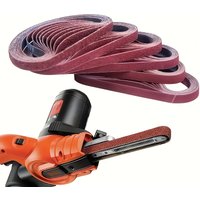 Abrasive belt, size 13×457 mm, mixed grits including 40, 60, 80, 120, 180 and 240. Suitable for 457×13 abrasive belt sanders, id