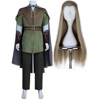 Adult Men The Elf Prince Legolas Cosplay Battle Suit Costume Or Wig