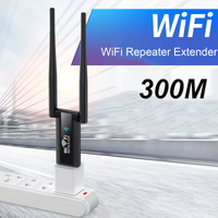 2.4G 300Mbps Wireless USB WiFi Repeater Extender WiFi Signal Amplifier Booster Long Range Wi-Fi Router Home Network Extension