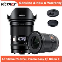 VILTROX 16mm F1.8 Full Frame Large Aperture Ultra Wide Angle Auto Focus Lens LCD Screen For Sony a7 a7C a7III a7RIV Nikon Z Zfc