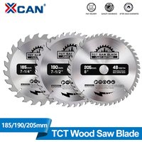 XCAN Circular Saw Blade Carbide Tipped Saw Blade For Wood Cutting TCT Wood Cutting Disc Woodworking Tools 184 190 205mm