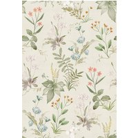Vintage Floral Peel and Stick Wallpaper Beige Floral Contact Paper Wildflowers Botanical Self Adhesive Wall Paper Removable