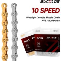 AliExpress BUCKLOS 10 Speed MTB Bike Chain Ultralight Solid/Hollow Bicycle Current 10S Mountain Road Bicycle Cycling Corrente 10v 116 Links
