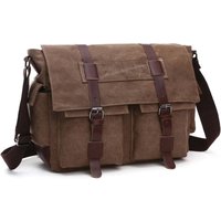 Canvas Men Business Messenger Bags for Men Shoulder Bag Vintage Canvas Crossbody Pack Retro Casual Office Travel Bag