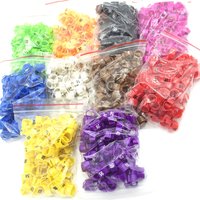 1Pack/100Pcs Digital Plastic Birds Clip Foot Rings Inner Diameter 10mm Parrot Pigeon Identification Leg Rings No.1~100 10 Colors
