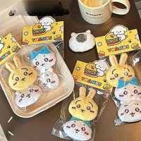 2/3pcs Chiikawa Cute Cartoon Brooch Set High-Quality Girl Back Packaging Versatile Dolls Scarf And Clothes Pins Accessory