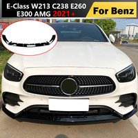 Becquet de lèvre de pare-choc avant pour Mercedes classe E W213 C238 E260 E300 AMG, séparateur de diffuseur de menton de pelle inférieure, Kit de protection, 2021 +