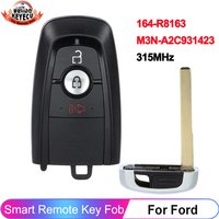 KEYECU 3 Buttons M3N-A2C931423 For Ford Bronco Edge Ecosport Explorer F150 F250 F350 Fusion Ranger Maverick Smart Car Remote Key
