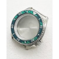 42mm Silver SKX007 Watch Case Sapphire Glass Fits 4R35 4R36 7S26 NH35 NH36 Movement 28.5mm Dial Men's Dive Watch Cases Refit