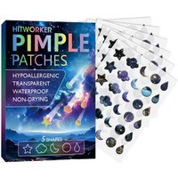 180Pcs Starry Sky Acne Pimple Patches, Cute Galaxy Shape Hydrocolloid Blemish Stickers, Invisible Spot Cover Patches Facial Skin