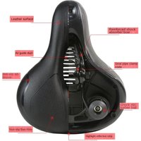 AliExpress OFFBONDAGE Hollow Breathable Bicycle Saddle Men Women MTB Road Bike Saddle Shock Absorbing Comfortable Big Butt Bike Seat Safety Warning