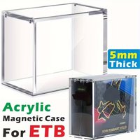 Acrylic DISPLAY BOX for POKE Dust Proof Booster Show Case ETB Protection Box Protector Transparent Plastic Acrylic Casedropship