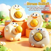 Decompress the Pinch Egg Toy, Press to Blow Bubbles and Pinch to Have Fun, Creative and Cute Decompression Artifact Toy