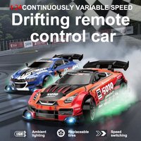 1/24 Scale Remote Control Drift Car 4WD Racing Vehicle High Speed LED Lights Kids Toys Multiplayer Game Gifts For Boys