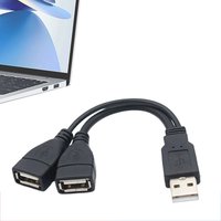 Universal USB Male To Dual USB 3.0 Female Jack Splitter 2 Port USB Charging Hub Data Extension Cable Adapter For Laptop Computer