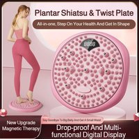 Home Smart Foot Massager, Smart Counting, Type-C Rechargeable, Waist Slimming Rotary Twisting Massager, Fitness Equipment
