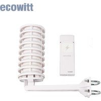 Ecowitt WH57 Wireless Lightning Detection Sensor with Solar Radiation Shield, Detects Lightning Bolts and Storms within 25 Miles