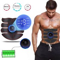 1pcs EMS Abdominal Muscle Stimulator Fitness ABS Arm Training Patches Muscle Exercise Instrument USB Charging