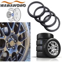 4Pcs/Set Plastic Wheel Hub Centric Ring Car Accessories To Center Bore Adapter, Wheel Center Ring 66.6mm To 57.1mm