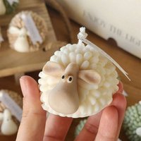 3d Cute Sheep Candle Clay Silicone Mold Resin Animal Soap Mold DIY Goat Resin Mold Handmade Soap Candle Gypsum Decoration Mold