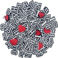 26/28/54/40/80Pcs Alphabet Series Shoe Charms For DIY Charms Shoe Decoration Accessories Bubble Slides Sandals Shoe Pins