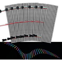 DC5V WS2812B Individually Addressable LED Panel WS2812 Digital Flexible RGB Matrix Screen Module Light 8x8 16x16 8x32 256Pixel