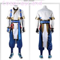 OW Wuyang Cosplay Costume Top Vest Pants Full Set Carnival Halloween Comic Con Game Watch Role Play Men Battle Suit Custom Made