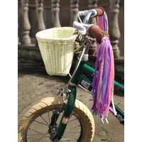AliExpress NONE Rattan Bike Basket Adjustable Front Handlebar Bicycle Basket Multifunction Hand Woven Bike Basket Vintage for Kids Children Bike