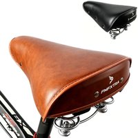 Vintage bicycle seat cushion cushion seat bag folding bike brown coffee black Bicycle Saddle Soft and Waterproof