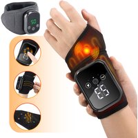 Electric Heating Wrist Massager Wrist Brace Protector Wrap Vibration Massage Relieves Tenosynovitis Carpal Tunnel Fatigue Relief