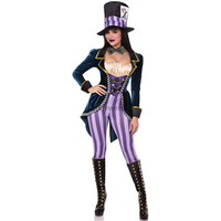 2026 new Halloween Cosplay Female Magician Hat Costume Circus Animal Trainer Performance Costume Magic Stage Performance Costume