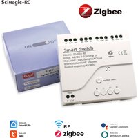 Zigbee Relais Smart Home Schalter Modul APP Fernbedienung Drahtlose 1/2/4 Kanal 7-32V 85-250V Relais Arbeit mit Zigbee Gateway Hub