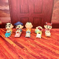 Crayon Shin-chan Baby Stroller Blind Box Toys Bochan Sakurada Nene Satล Masao Action Figures Cartoon Desktop Ornament Kids Gifts
