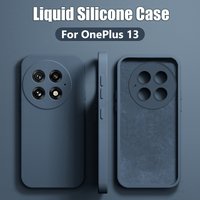 For OnePlus 13 12 Case Liquid Silicone Camera Lens Protector Phone Cases For OnePlus 13 12 1+13 One Plus 13 OnePlus13 Soft Cover
